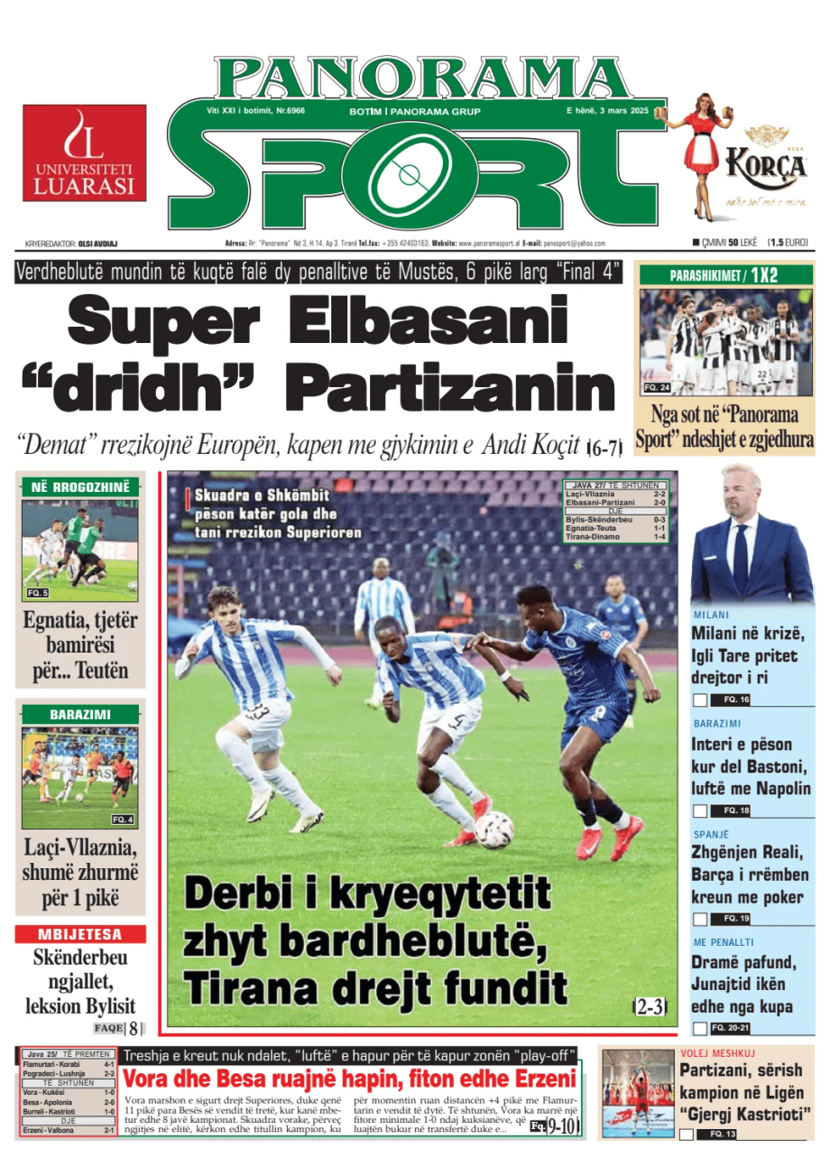 Prima-pagina-Panorama Sport-oggi-edizione-di-oggi-20250303